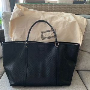 GUCCI LEATHER LARGE TOTE~